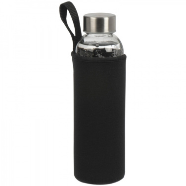 Logo trade promotional giveaways image of: Glass bottle KLAGENFURT 500 ml