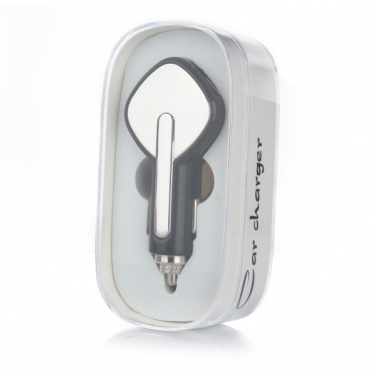 Logo trade promotional gifts picture of: Dual USB Car Charger