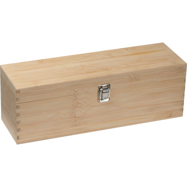Logotrade promotional giveaway image of: Wooden wine box SAINT-ETIENNE