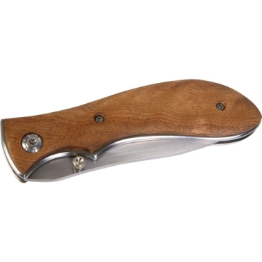 Logo trade promotional products picture of: Pocket knife JUNGLE Schwarzwolf