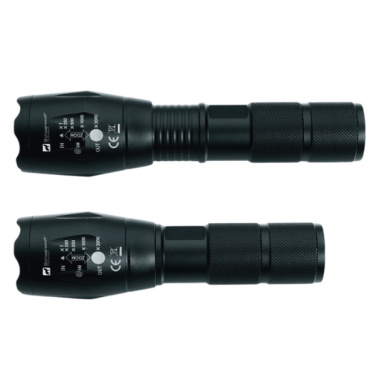 Logo trade corporate gifts picture of: Flashlight ANTELAO Schwarzwolf