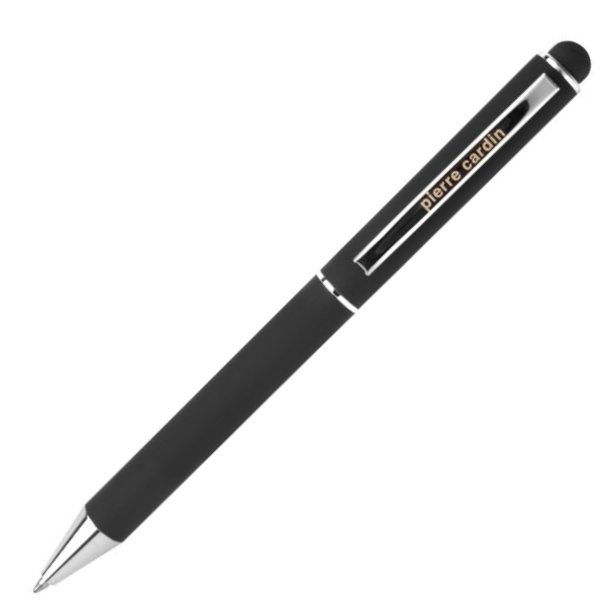 Logotrade advertising product image of: Metal ballpoint pen, touch pen, soft touch CLAUDIE Pierre Cardin