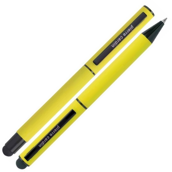 Logo trade corporate gift photo of: Writing set touch pen, soft touch CELEBRATION Pierre Cardin