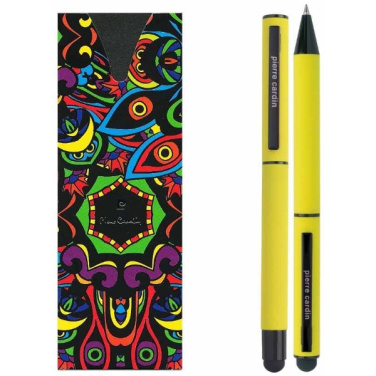 Logo trade promotional giveaways image of: Writing set touch pen, soft touch CELEBRATION Pierre Cardin