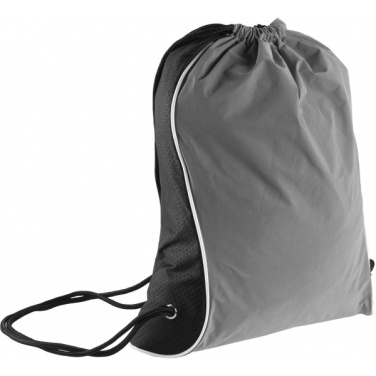 Logo trade corporate gift photo of: Drawstring bag DENISON Schwarzwolf