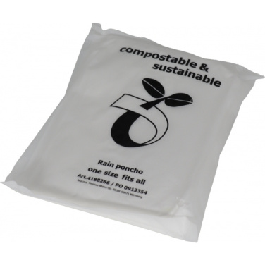 Logo trade advertising products image of: Rain poncho FLEURUS