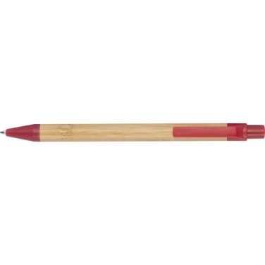 Logotrade promotional product picture of: Wheatstraw and bamboo ballpen HALLE