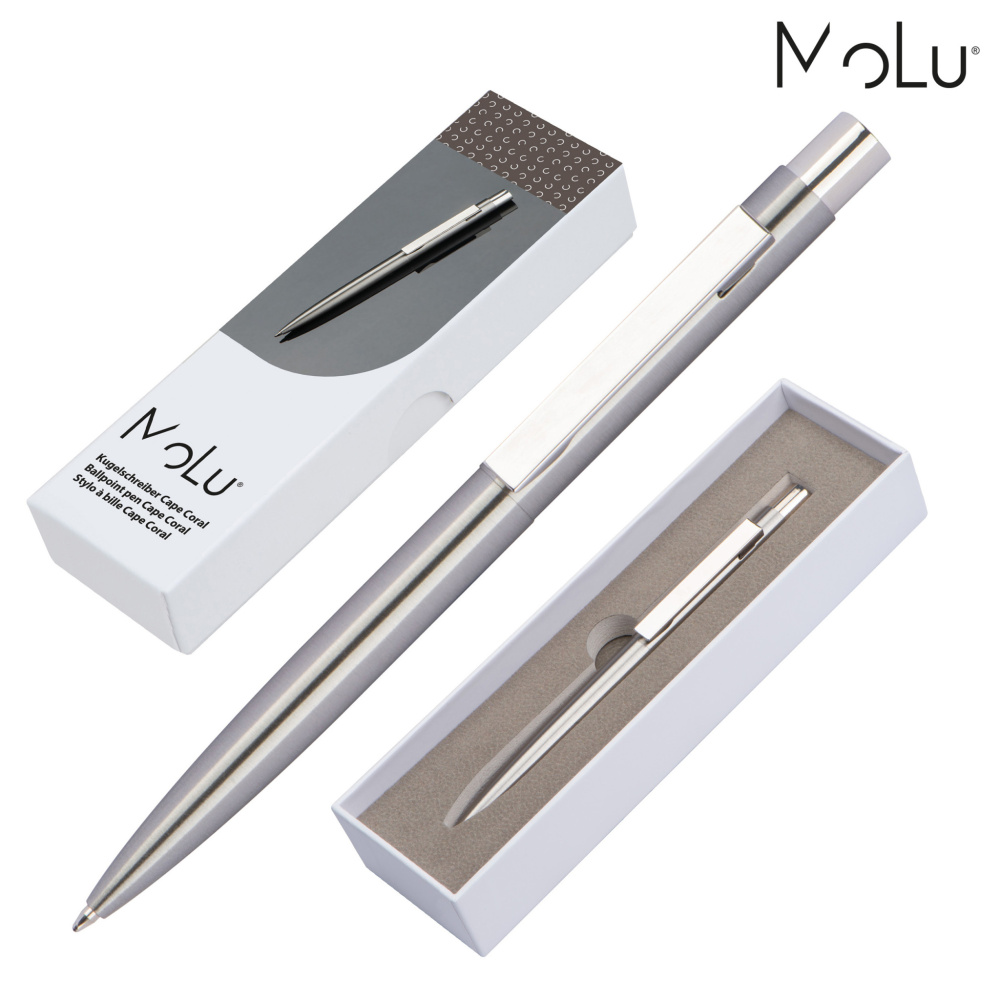 Logo trade promotional product photo of: Stainless steel pen CAPE CORAL MoLu