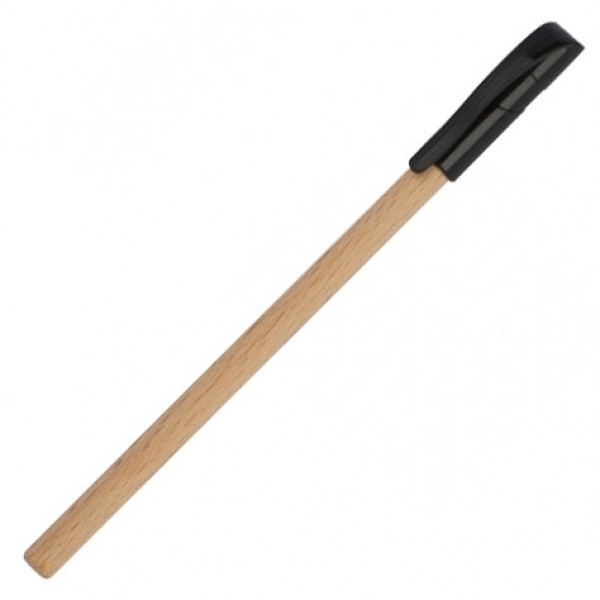 Logo trade promotional merchandise image of: Wooden ballpen PALMDALE