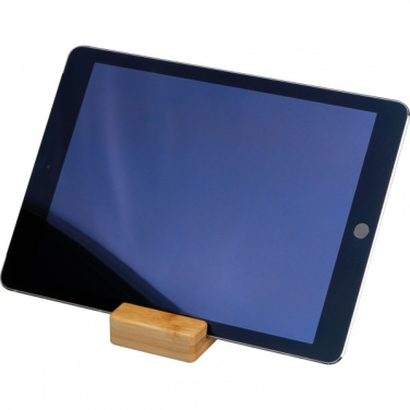 Logotrade promotional merchandise picture of: Bamboo smartphone holder SAN SEBASTIAN