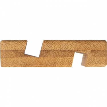 Logo trade promotional giveaway photo of: Bamboo smartphone holder SAN SEBASTIAN