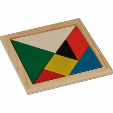 Logo trade promotional giveaways picture of: Wooden puzzle PORTO
