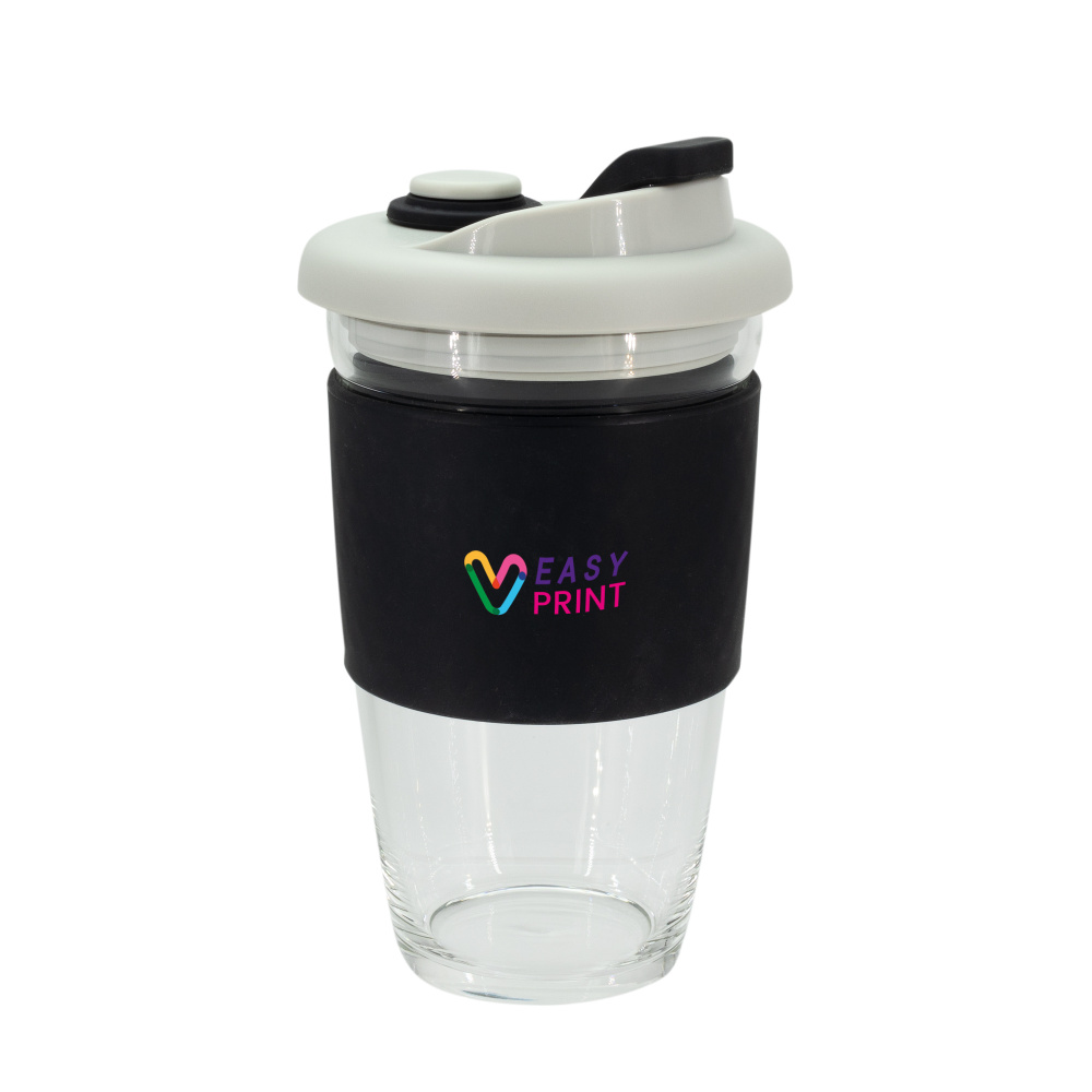 Logo trade advertising product photo of: Glass coffee cup 424 ml