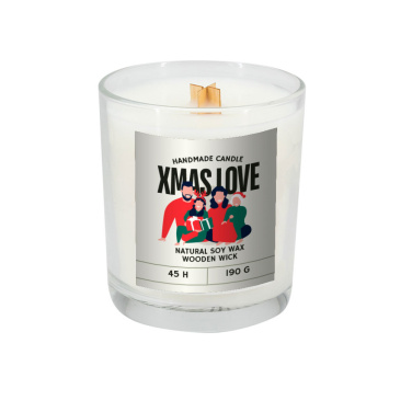 Logotrade business gifts photo of: Soy candle 190g Christmas love