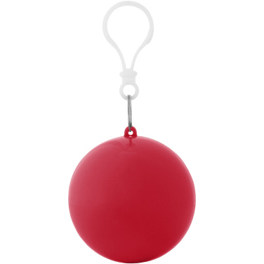 Logo trade promotional item photo of: Xina rain poncho in storage ball with keychain