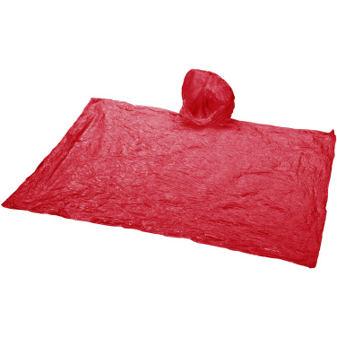 Logo trade promotional gifts image of: Xina rain poncho in storage ball with keychain