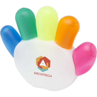 Logo trade promotional giveaways picture of: Patina 5-colour highlighter