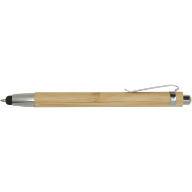 Logo trade business gifts image of: Elm bamboo ballpoint pen