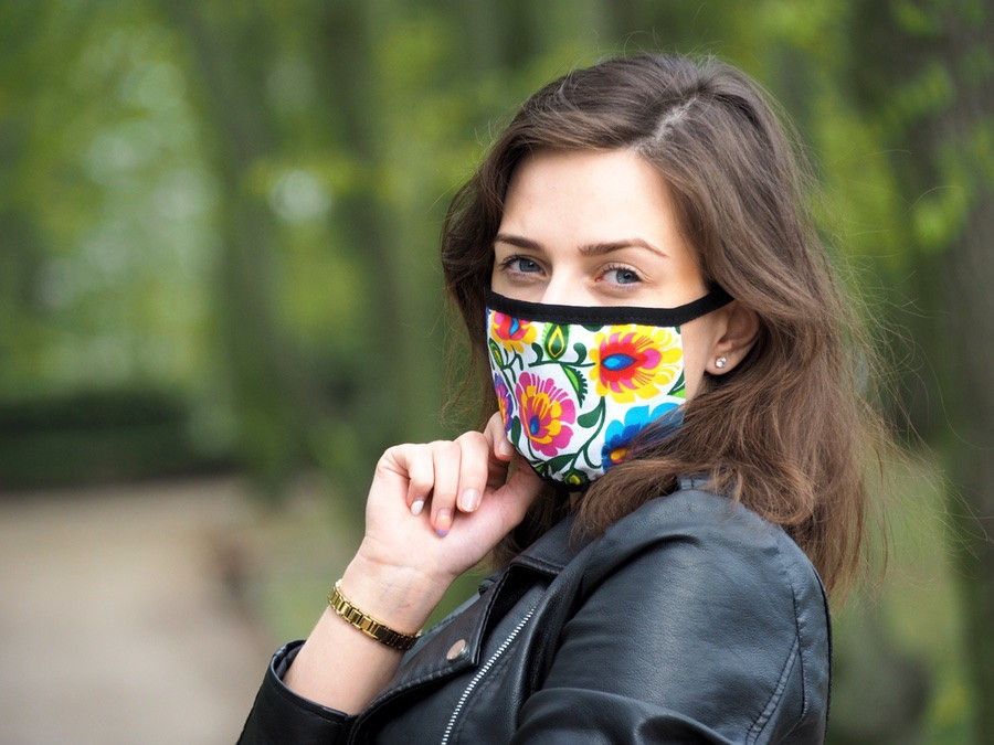 Logo trade advertising products image of: MARS cotton mask (size M) 1379165