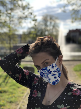 Logo trade corporate gift photo of: VENUS PRO cotton face mask with a pocket an HEPA filter 1378165
