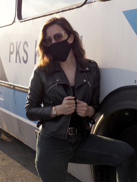 Logo trade advertising products picture of: VENUS PRO cotton face mask with a pocket an HEPA filter 1378165