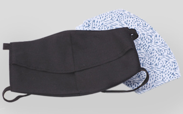 Logo trade business gifts image of: VENUS PRO cotton face mask with a pocket an HEPA filter 1378165