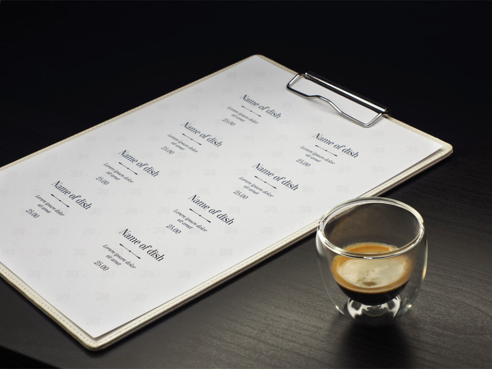 Logotrade business gift image of: Clipboard menu 1121119