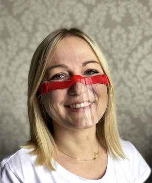 Logo trade promotional merchandise picture of: HESTIA clear face shield-mask for mouth and nose 1452162