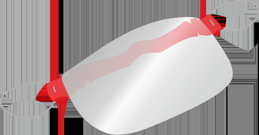 Logo trade promotional product photo of: HESTIA clear face shield-mask for mouth and nose 1452162