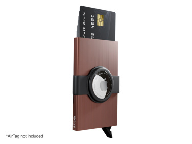 Logotrade promotional product image of: RFID credit card case with holder for AirTag 2163155