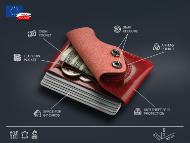 Logotrade promotional merchandise photo of: Wallet with AirTag holder 1936141