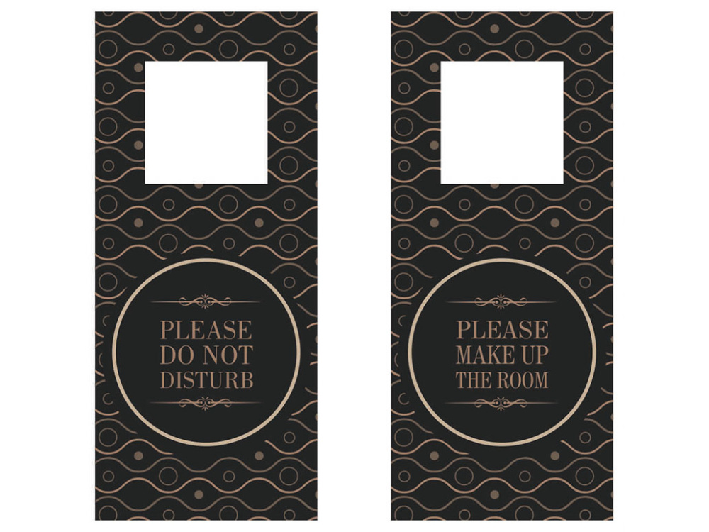 Logo trade promotional giveaway photo of: DND door sign 1110117