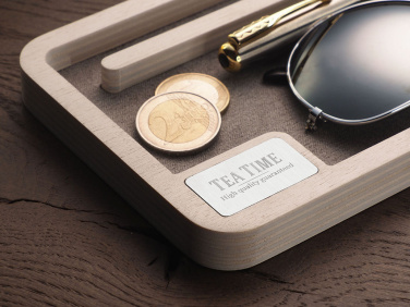 Logo trade promotional giveaway photo of: Wooden desk organiser 1818121