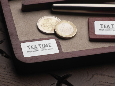 Logo trade advertising products image of: Wooden desk organiser 1818121