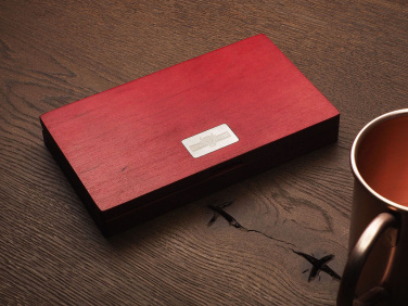 Logo trade business gift photo of: Wooden bill box 1816121