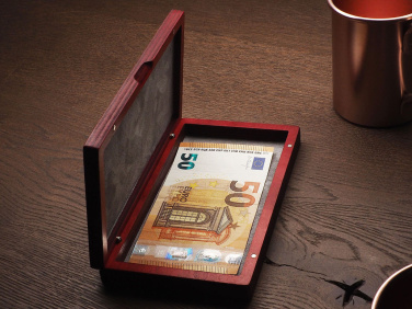 Logo trade corporate gifts image of: Wooden bill box 1816121