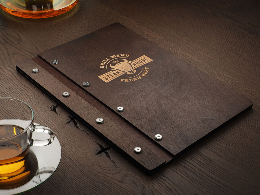 Logo trade business gifts image of: Menu cover 1860121
