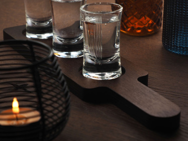 Logo trade corporate gifts picture of: Wooden 3 Shot Serving Board 1863121