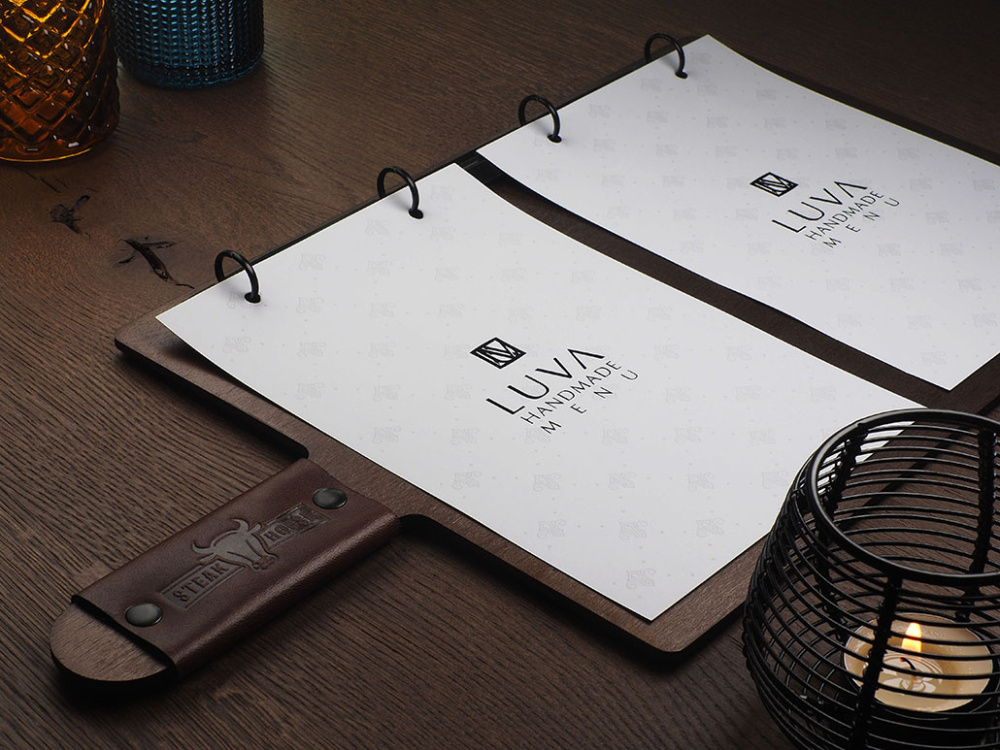 Logo trade promotional giveaway photo of: Menu cover 1864121