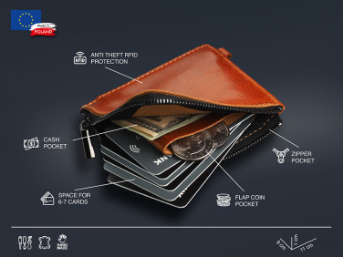 Logo trade promotional items image of: Minimal wallet 1932141