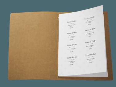 Logo trade promotional items image of: Menu cover Ambiente 1178106