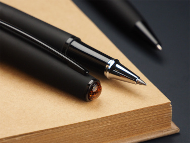 Logotrade corporate gift picture of: Amber Pen set  1235036