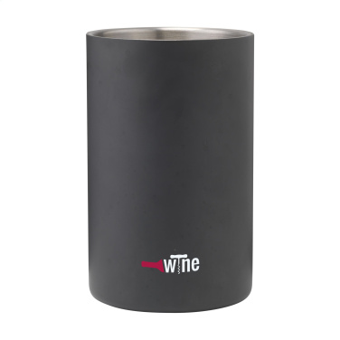Logotrade promotional giveaway image of: CoolSteel Black wine cooler