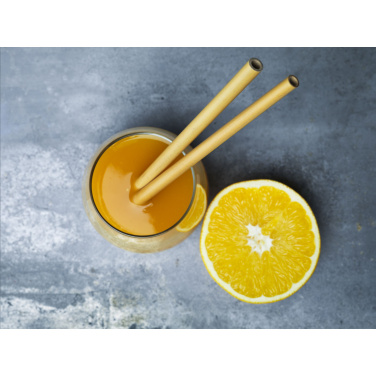 Logotrade promotional product image of: ECO Bamboe Straw Set bamboo straws