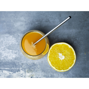 Logotrade promotional gift picture of: Reusable 1 piece ECO Straw Set stainless-steel straw