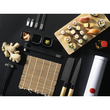 Logotrade promotional gift picture of: Temaki Bamboo Sushi Tray gift set