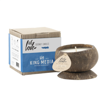 Logo trade promotional giveaway photo of: We Love The Planet Coconut Candle