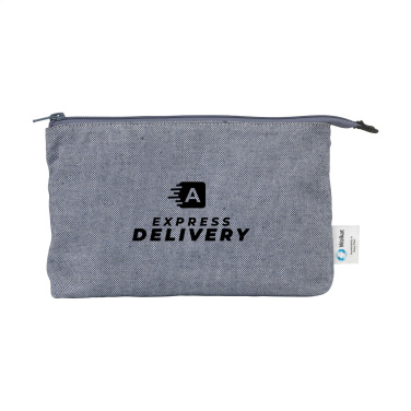 Logo trade promotional gifts image of: Wolkat Safi Recycled Textile Cosmetic Bag