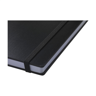 Logo trade business gift photo of: Bamboo Journal Naked Spine Paper Notebook Black A5