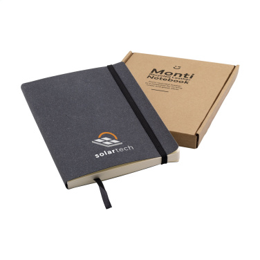 Logotrade promotional giveaways photo of: Monti Recycled Leather - Paper Notebook A5